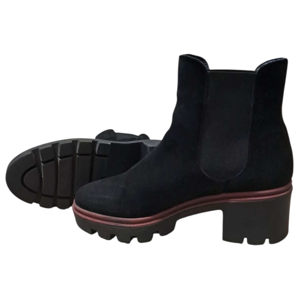 Antonio de Faria Black Suede Chelsea Boots – EU 39 / US 8 – Portugal Made - Picture 15 of 16